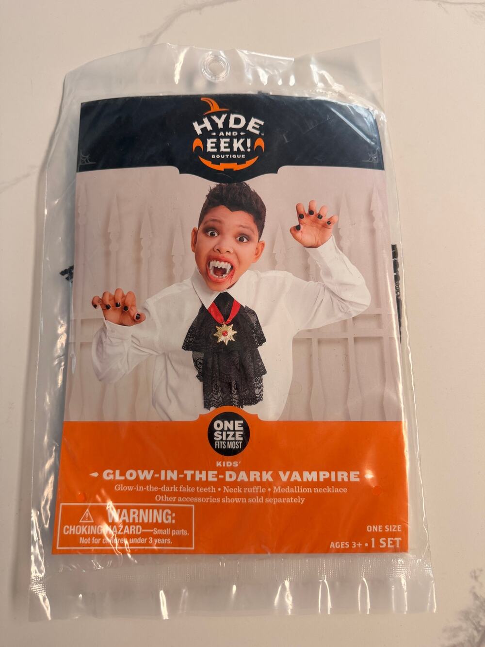 Hyde and Eek! Boutique Kids Glow in the Dark Vampire Costume Accessories OS